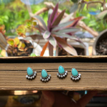 Load image into Gallery viewer, Turquoise Raindrop Studs (LEFT)